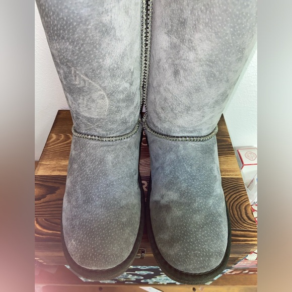 LAMO “UGG” style Green Suede Boots size 8 - Picture 7 of 7